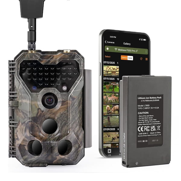 GardePro X70 Pro 4G Live-Stream Trail Camera with GPS + Rechargeable Battery